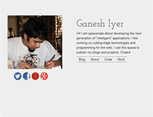 Tablet Screenshot of ganeshiyer.net